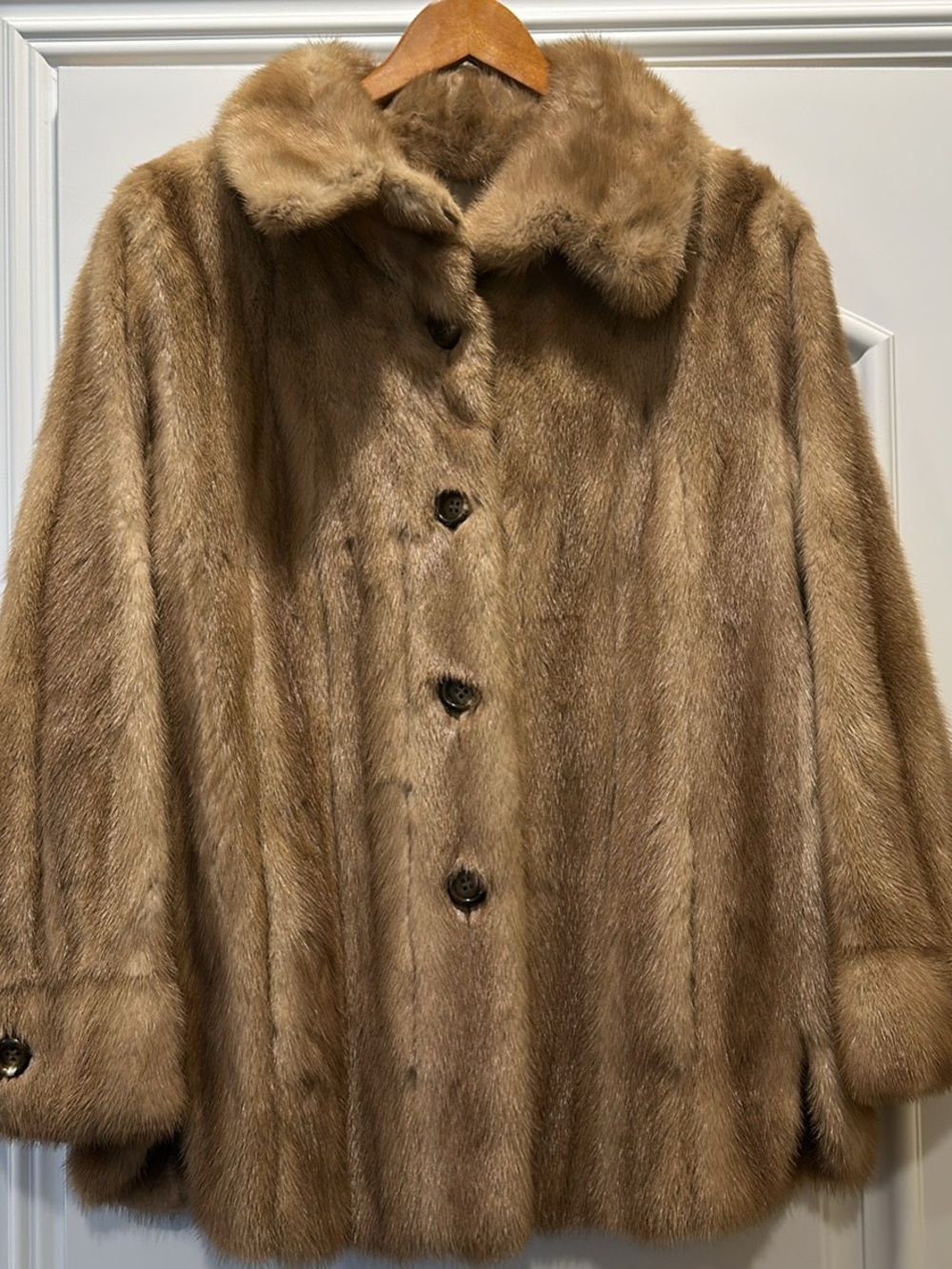 Women's Brown Fur Coat - Classic Cozy Outerwear